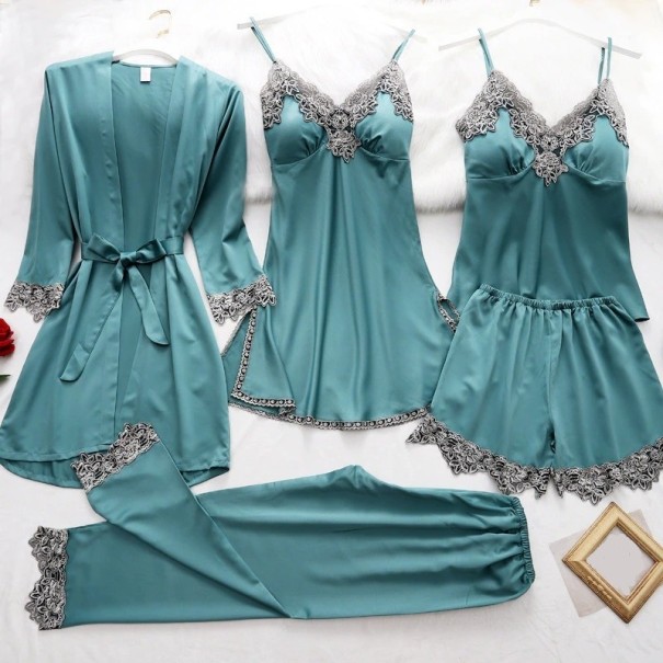 Pyjamaset voor dames P2580 turquoise L