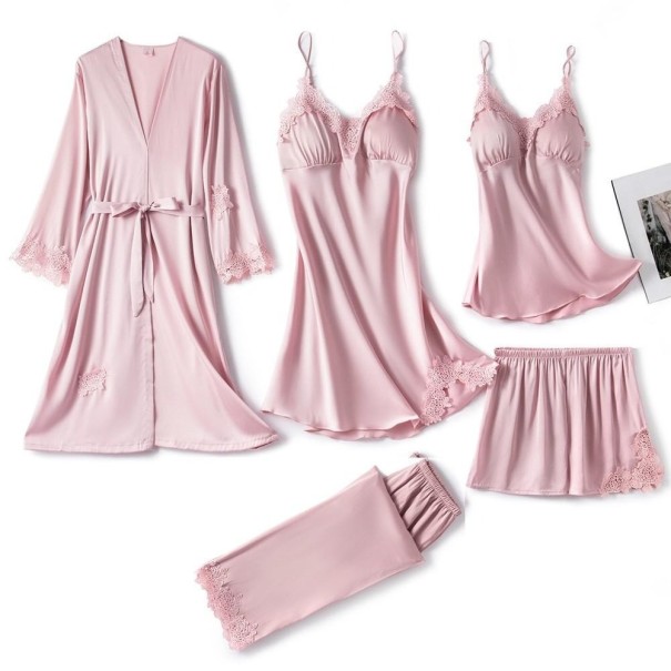 Pyjamasset för kvinnor P2581 rosa L