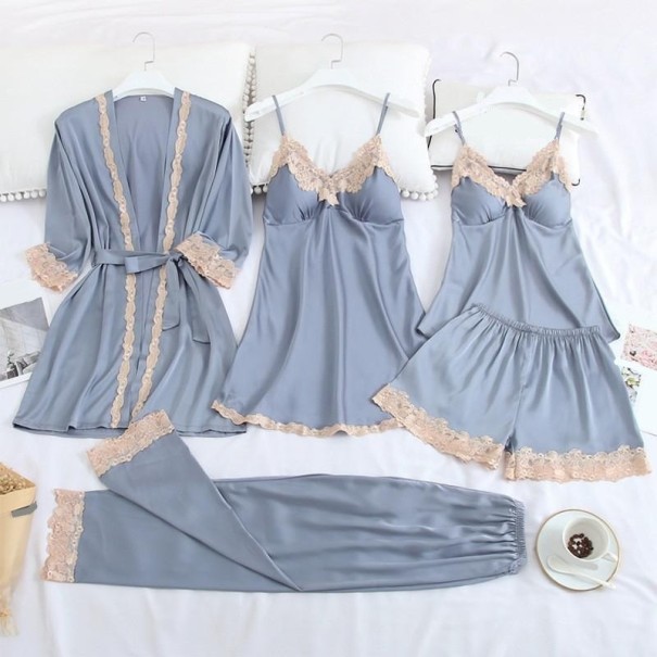 Pyjamasset för kvinnor P2582 ljusblå XL