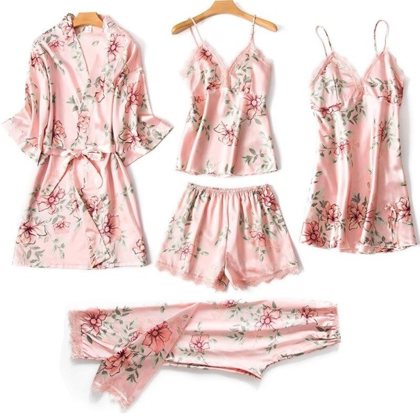 Pyjamasset för kvinnor P2586 rosa L