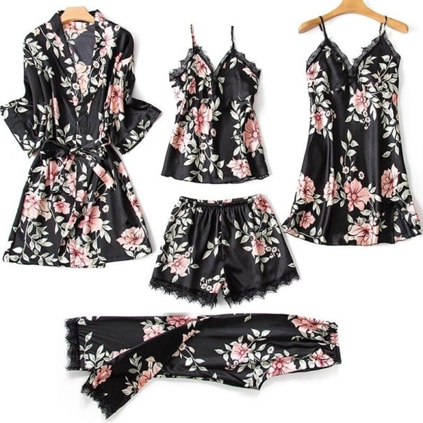 Pyjamasset för kvinnor P2586 svart L