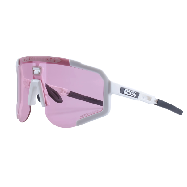 Pyöräilylasit UV400 TR-90 polykarbonaatti Leveys 13,5 cm Korkeus 6 cm Valkoiset kehykset Unisex MTB maantie urheilu sininen