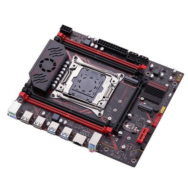 Qiyida X99 Motherboard with Intel Xeon E5 2680 V4 Processor 14 Cores 28 Threads 16GB DDR4 3200MHz RAM 4 Channels NVME SATA3.0 USB3.0 1