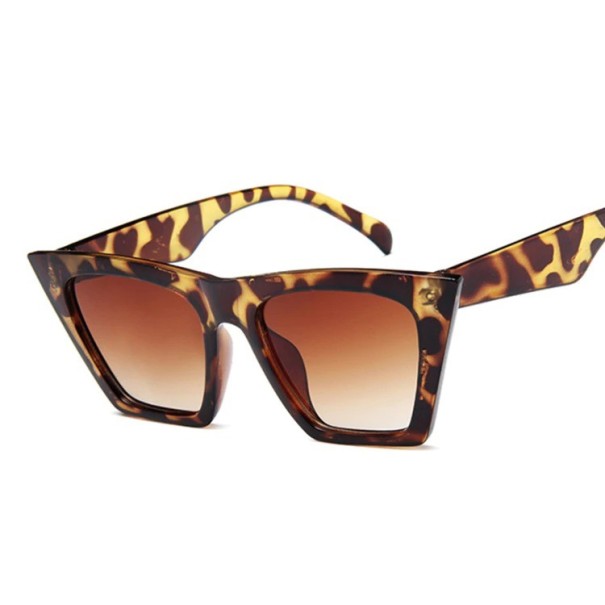 Quadratische Damensonnenbrille E1247 leopard