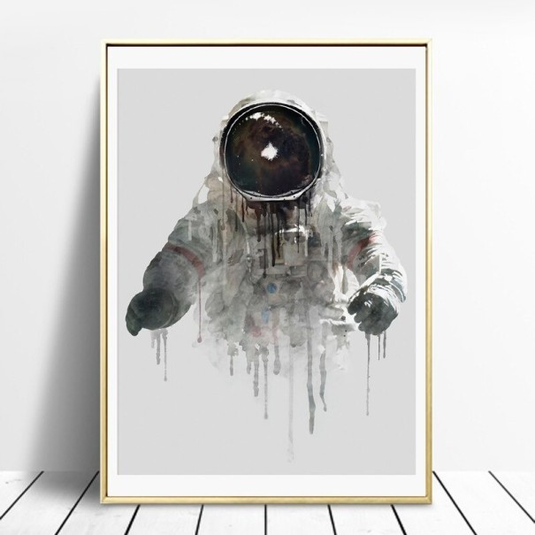 Quadro decorativo astronauta su tela 2