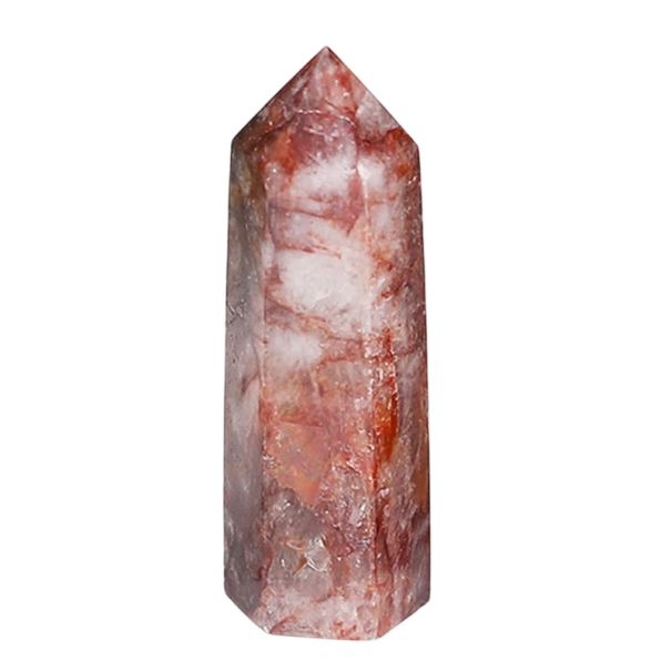 Quartzo vermelho natural Cristal polido 5–6 cm Mineral decorativo Pedra energética Ferramenta de meditação Harmonização do espaço 1