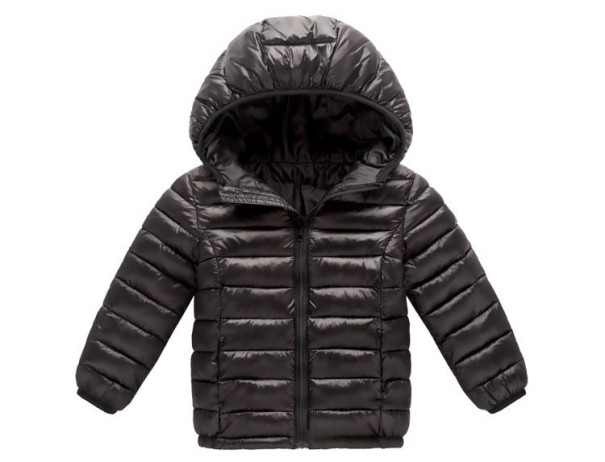 Quiltad flickjacka J3039 svart 6