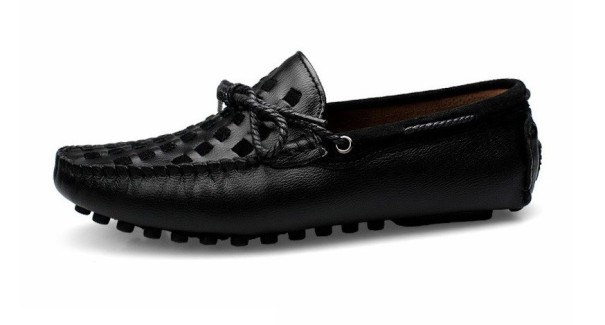 Quiltade Billy loafers för män svart 41