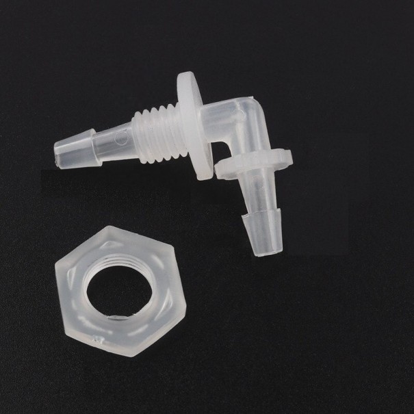 Raccord coudé pour tuyau avec écrou 50 pcs 6