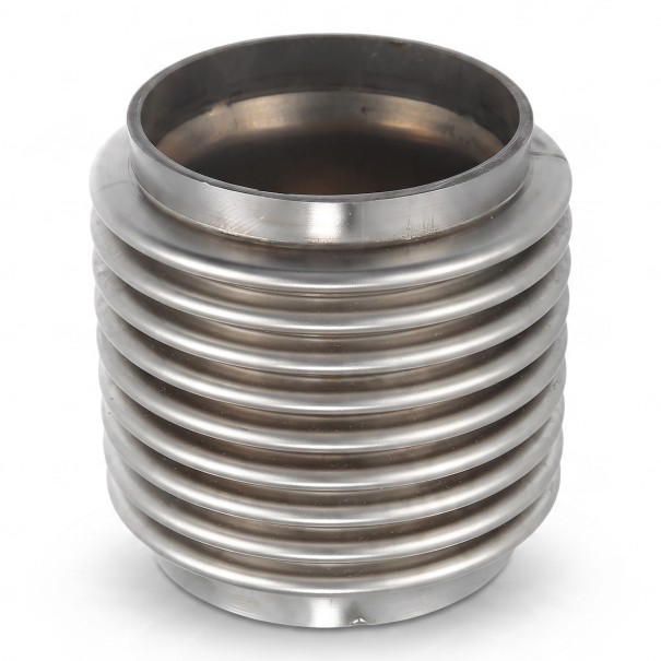 Raccord flexible d'échappement 76 x 82 x 100 mm Soufflet de tuyau d'échappement Acier inoxydable résistant Argenté Amortissement des vibrations 1