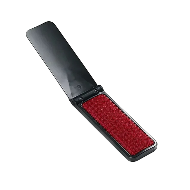 Raclette à poils réversible Brosse nettoyante à poils Éliminateur de peluches 18 x 3 cm Réutilisable noir