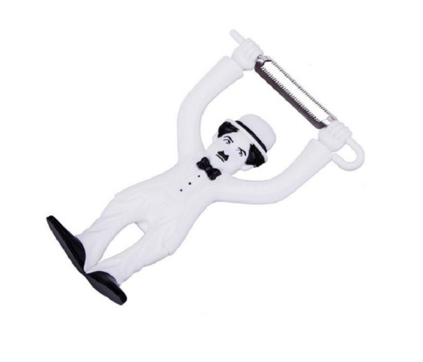 Raclette de cuisine en forme de bonhomme blanc