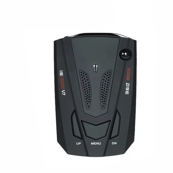 Radardetector met LED-display zwart