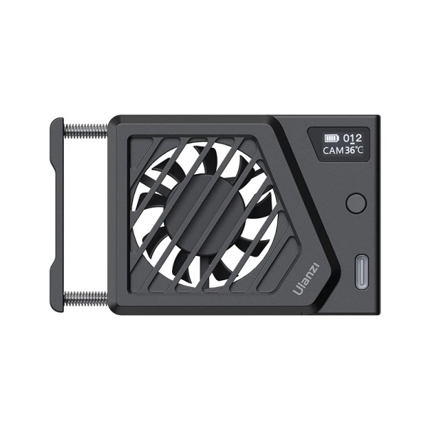 Radiateur de ventilateur 9,2 x 5,3 x 2,0 cm pour appareil photo Alliage d'aluminium Refroidissement actif pour Sony ZV-E1 R6 Mark II Fujifilm noir