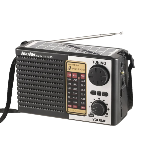 Radio de emergencia con linterna y powerbank Radio portátil AM/FM con bluetooth y MP3 16,2 x 10,2 x 6,5 cm 1