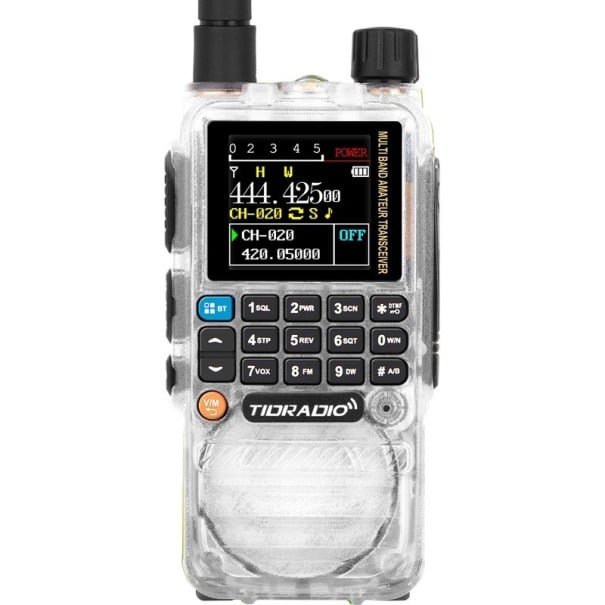 Rádio TIDRADIO H3 GMRS estação de rádio com longo alcance AM e FM faixa aérea 199 canais carregamento Type-C e programação Transparente