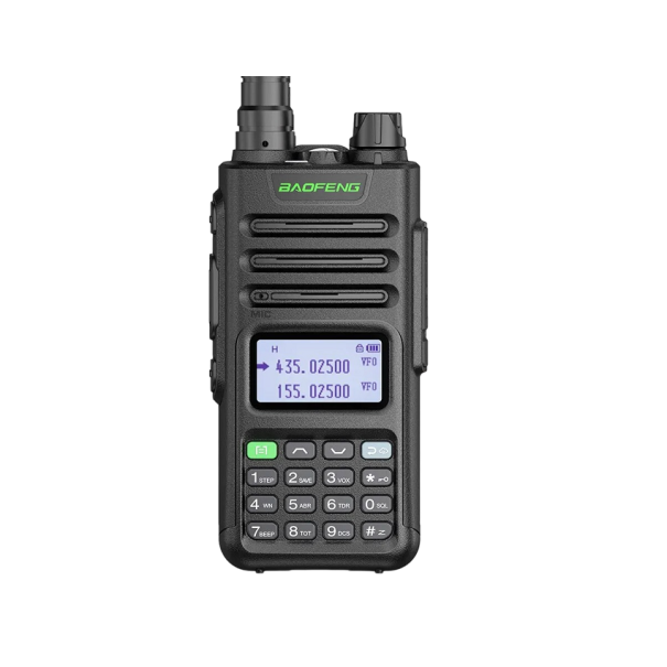 Radiocomunicător tactic cu antenă Radiocomunicător cu rază lungă de acțiune 16 km 26,9 x 5,59 x 3,56 cm negru