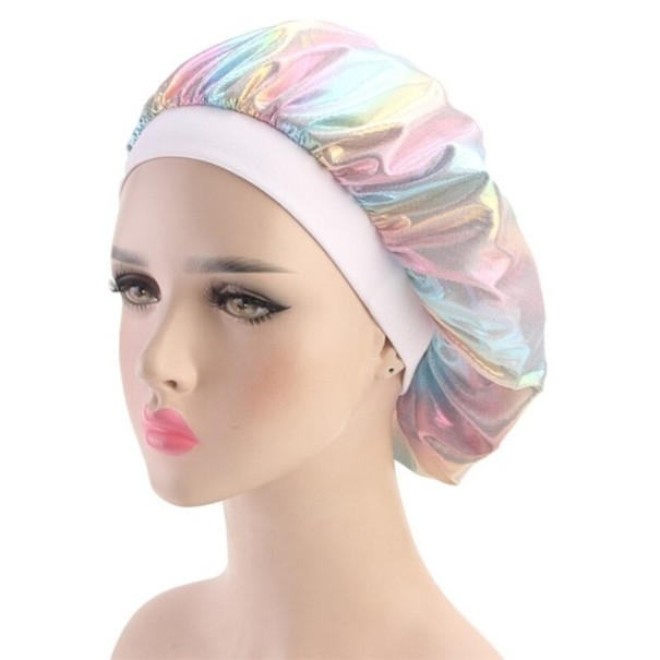 Rainbow Swimming Cap white