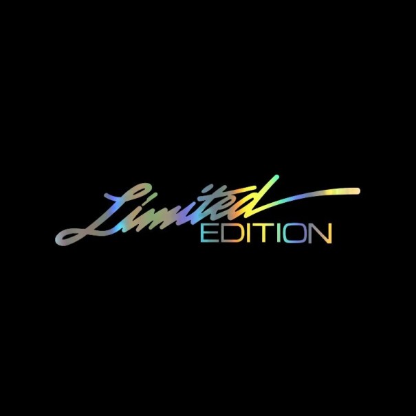 Rajoitetun erän auton tarra 3
