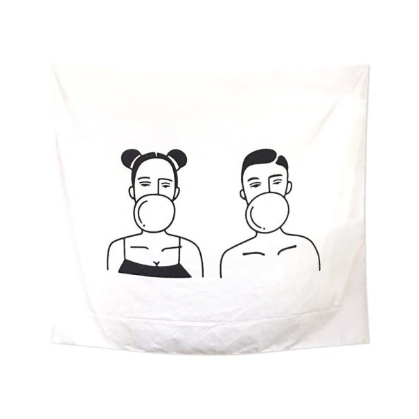 Rakastunut pari seinävaatetta L 3