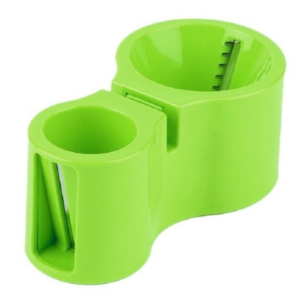 Rallador de doble espiral verde