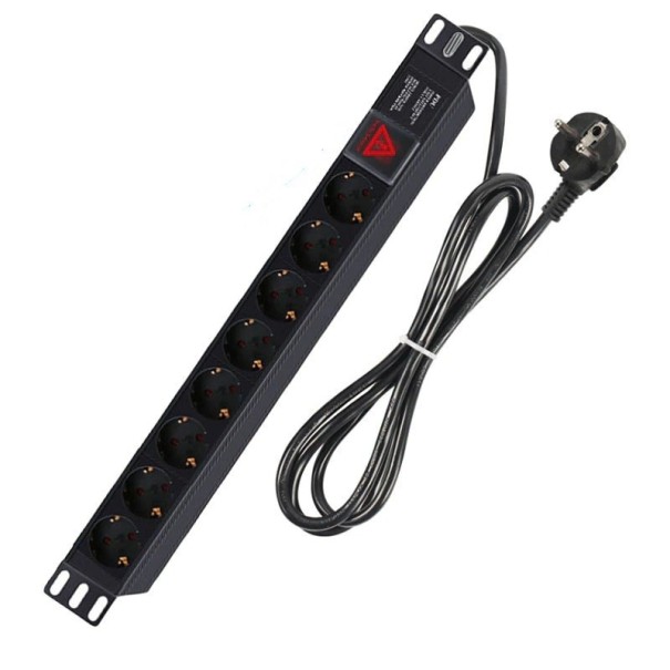Rallonge avec 8 prises 2 m 1