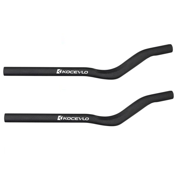 Rallonges de guidon 30° 420 mm diamètre 22,2 mm 1 paire noire accessoire pour vélo d'appartement avec longueur de prise 200 mm 1