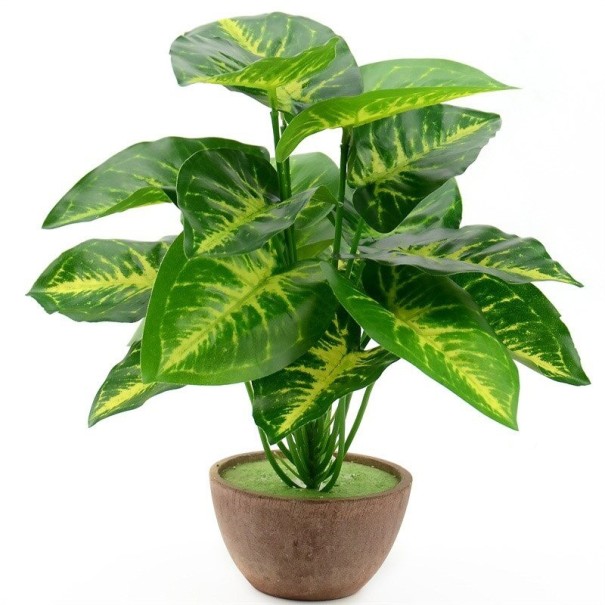 Ramagem artificial de folhas de palmeira C607 5