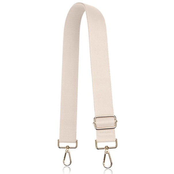 Ramenní popruh na kabelku 80–140 x 3,8 cm Nastavitelný náhradní popruh na tašku Crossbody popruh přes rameno Univerzální popruh béžova