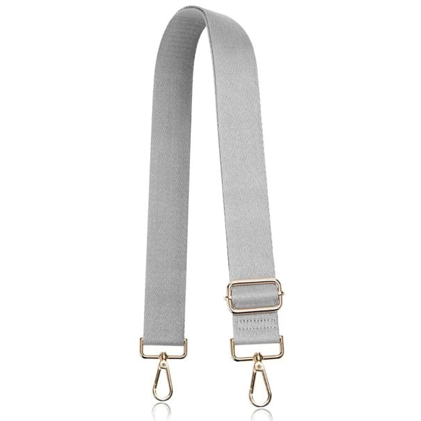 Ramenní popruh na kabelku 80–140 x 3,8 cm Nastavitelný náhradní popruh na tašku Crossbody popruh přes rameno Univerzální popruh šedá