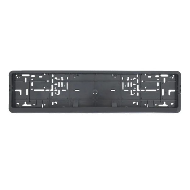 Ramezzo nero universale per targa europea 52,7x13 cm Supporto targa impermeabile con montaggio Accessori per auto e rimorchi 1