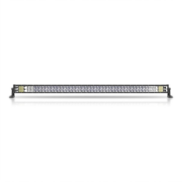Rampa luminosa LED piatta 1020 W 52 pollici Lunghezza 129,8 cm IP68 Luce bianca fredda 6500 K Corpo nero Con cablaggio Per fuoristrada e macchine 1