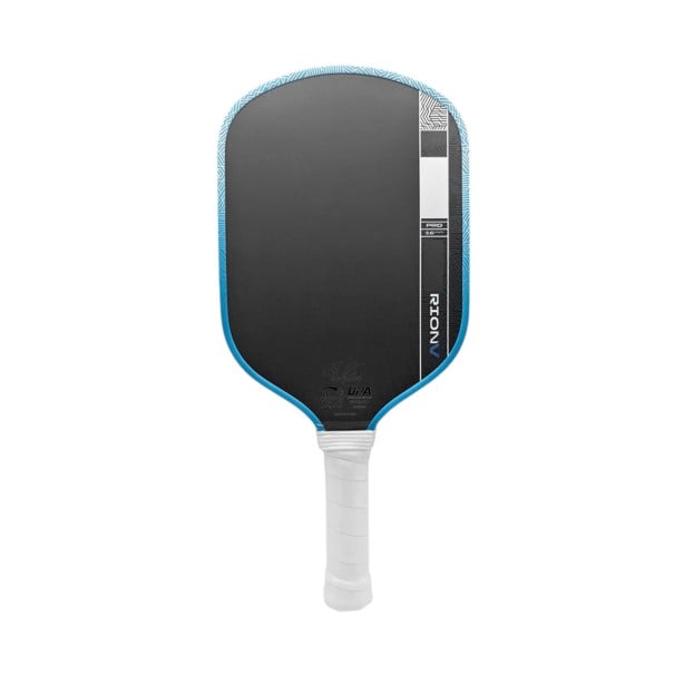 Raquete de pickleball em fibra de carbono com estrutura cinética Armazenamento de energia e transferência de força Espessura 16 mm Preta com borda 1