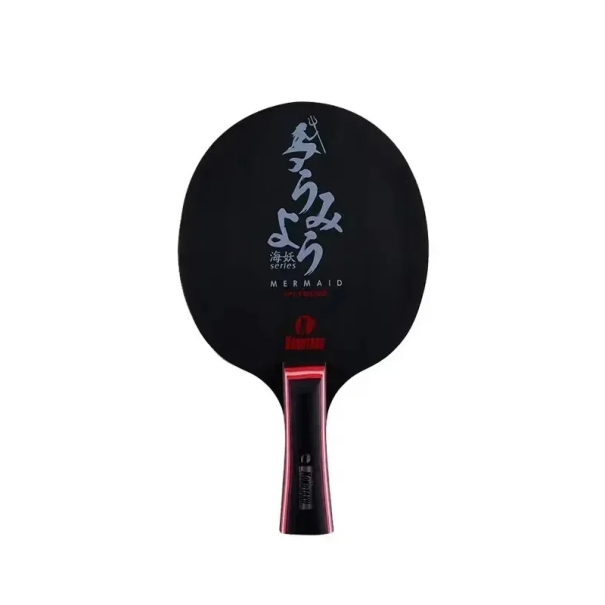 Raquette de tennis de table professionnelle en bois à 5 couches Poignée ergonomique Contrôle précis Puissance de frappe Raquette de ping-pong 1