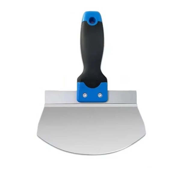 Raschietto per vernice Spatola per stucco 165 mm Acciaio inossidabile Manico blu-nero Per rimuovere carta da parati e cartongesso Adatta anche 1