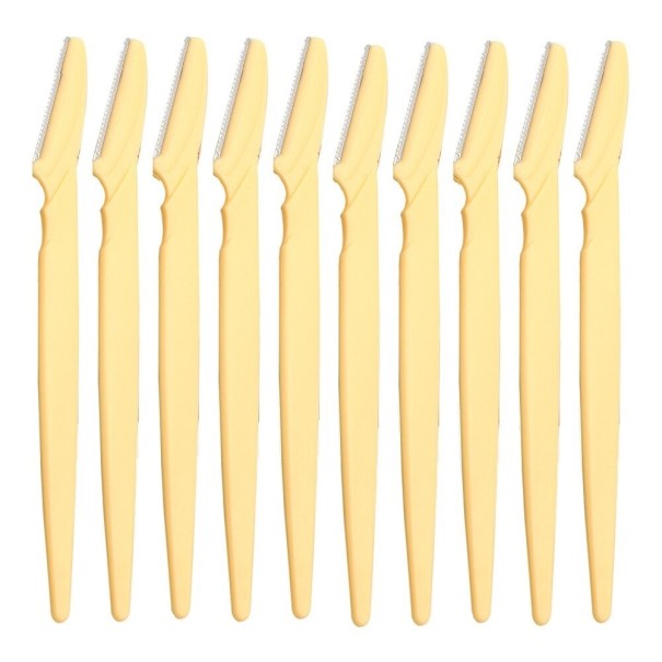 Rasoio per sopracciglia 10 pz giallo