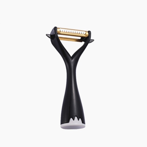 Raspador de cocina de doble filo negro Raspador de cocina de doble filo negro