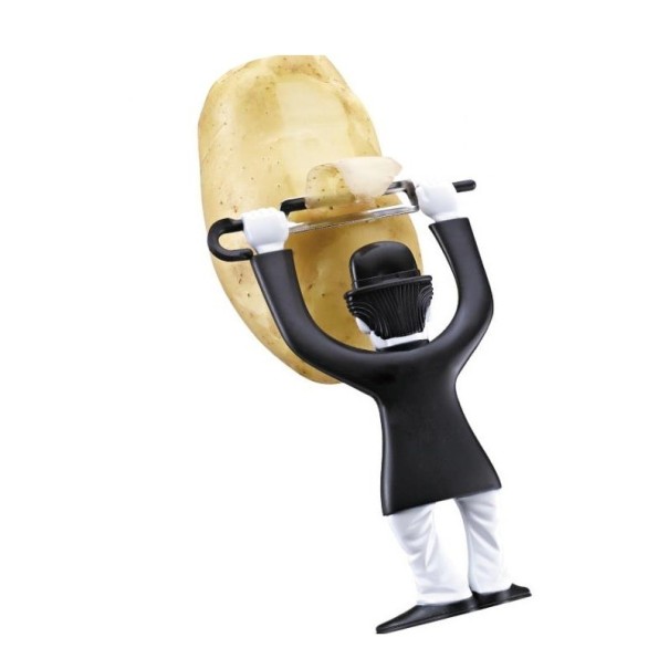 Raspador de cozinha em forma de boneco preto