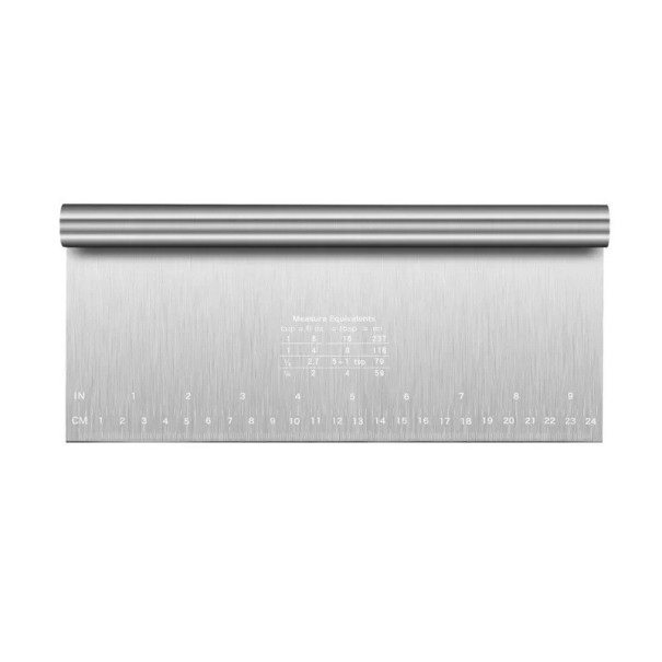 Raspador de tartas de acero inoxidable 25 x 12 cm Espátula para crema de mantequilla y masa Espátula para decorar bordes de tartas Accesorios para repostería 1