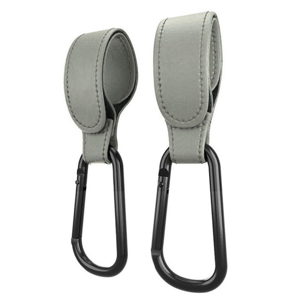 Rataskoukku 2 kpl P3628 harmaa