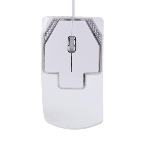 Rato óptico LED 1600 DPI branco