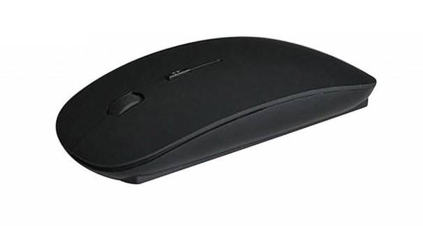 Ratón inalámbrico ultrafino de 1600 DPI negro