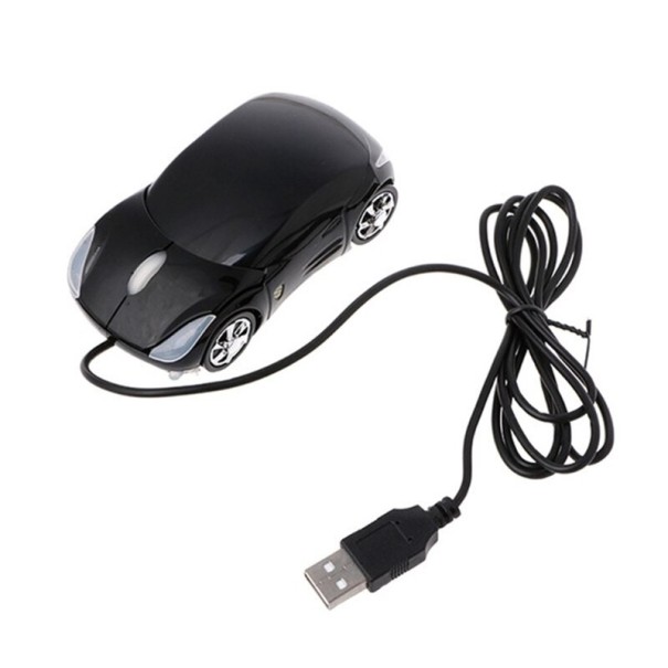 Ratón para coche con cable negro