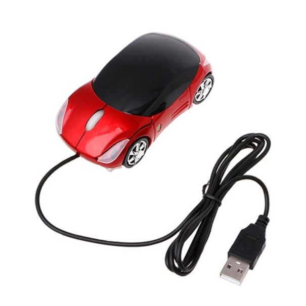 Ratón para coche con cable rojo
