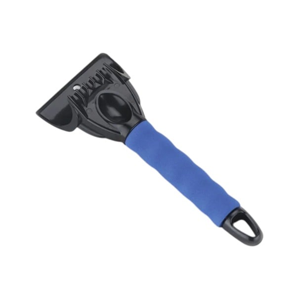 Răzătoare pentru gheață cu mâner moale Răzătoare lată din plastic ABS Ochișor pentru agățat Răzătoare manuală pentru parbrizul mașinii albastru