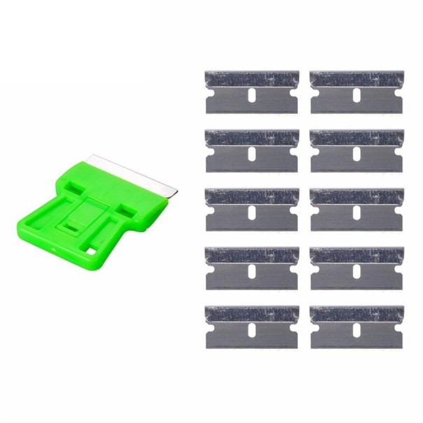 Răzuitor pentru îndepărtarea reziduurilor de lipici verde
