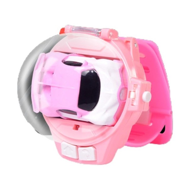 RC autíčko v náramku 5 cm světle růžová