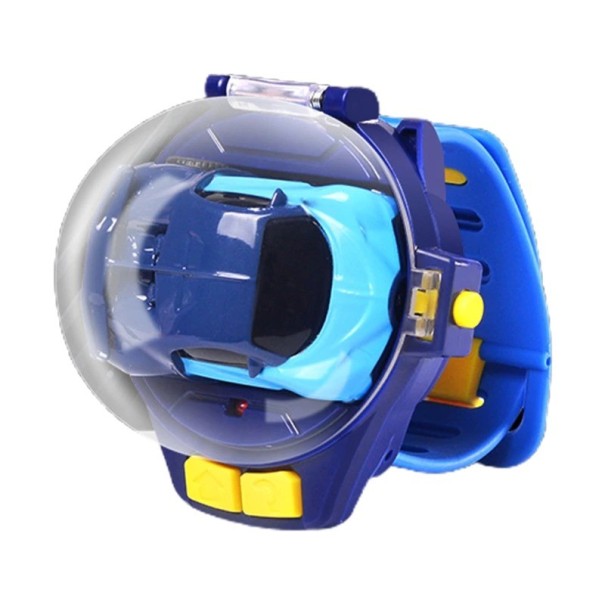 RC auto in armband 5 cm blauw