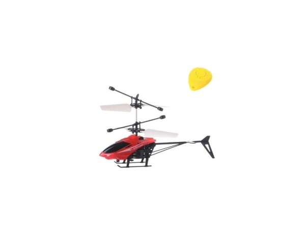 RC helikopter kézzel működtethető piros