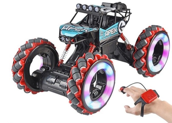 RC-maastoauto valaistuilla pyörillä 6